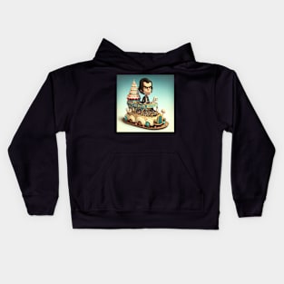 Lil Nicky on the bumper cars Kids Hoodie